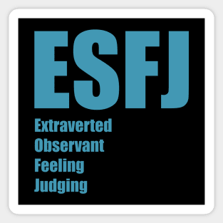 ESFJ The Consul MBTI types 12A Myers Briggs personality Sticker